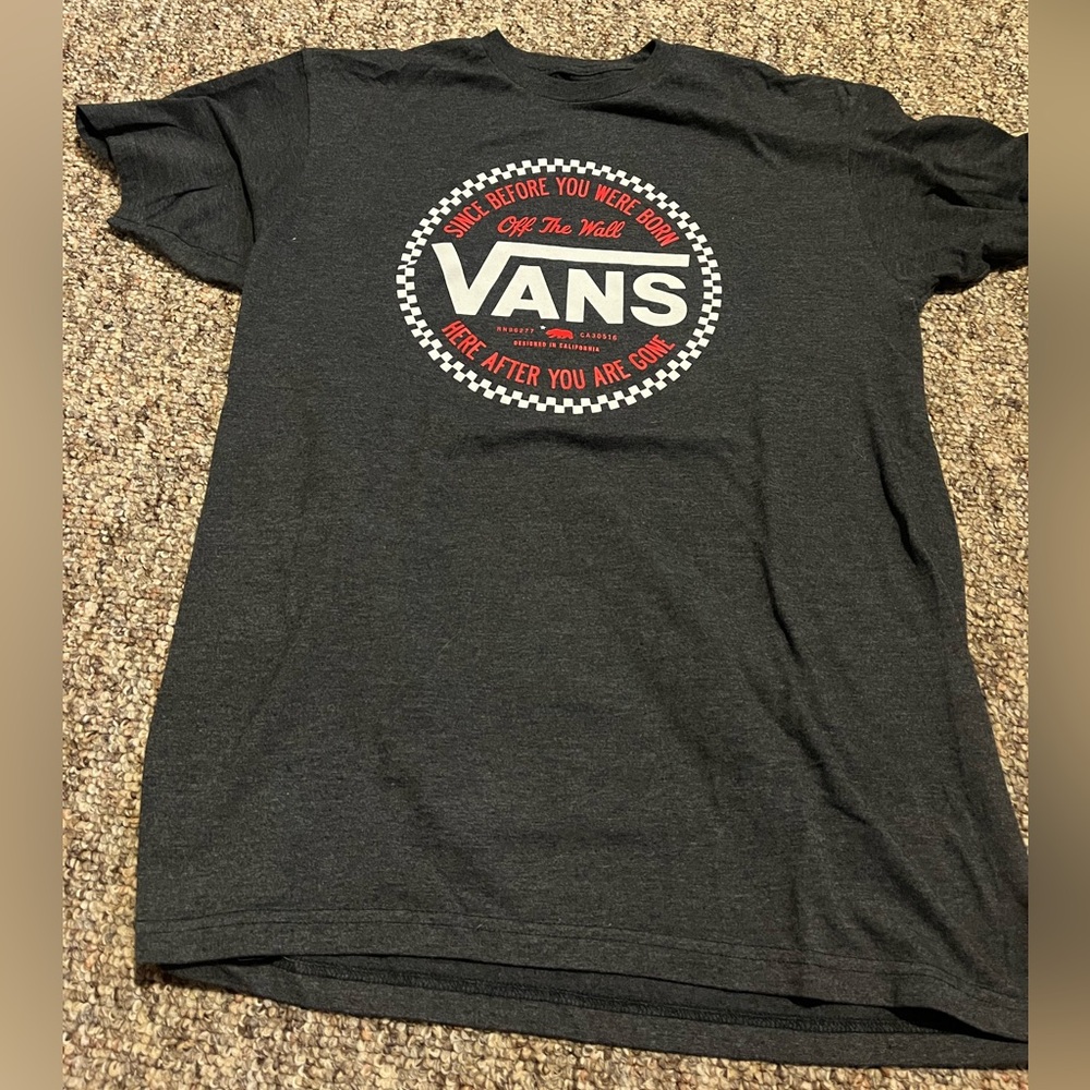 Gray Vans t shirt